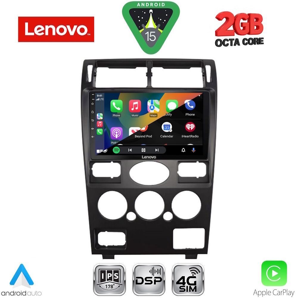 LENOVO LVF 5161B_CPA (9inc) MULTIMEDIA TABLET for FORD MONDEO mod. 2003-2006 - immagine 2