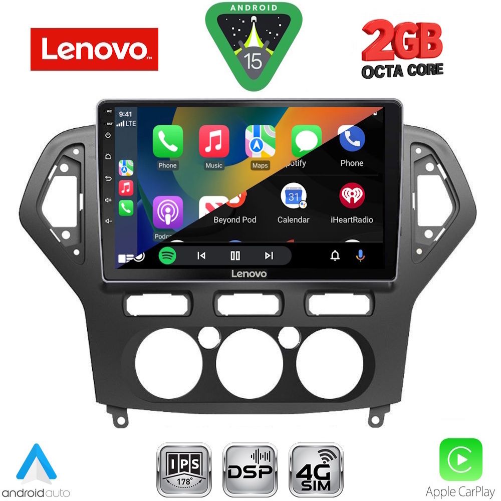 LENOVO LVF 5162_CPA A/C (10inc) MULTIMEDIA TABLET for FORD MONDEO mod. 2007-2011 - immagine 2