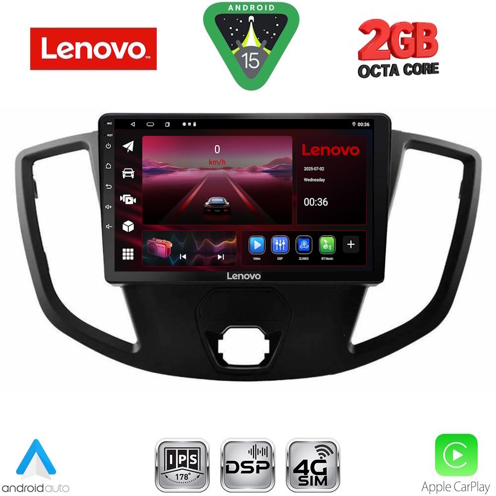 LENOVO LVF 5179_CPA (9inc) MULTIMEDIA TABLET for FORD TRANSIT mod. 2014-2020