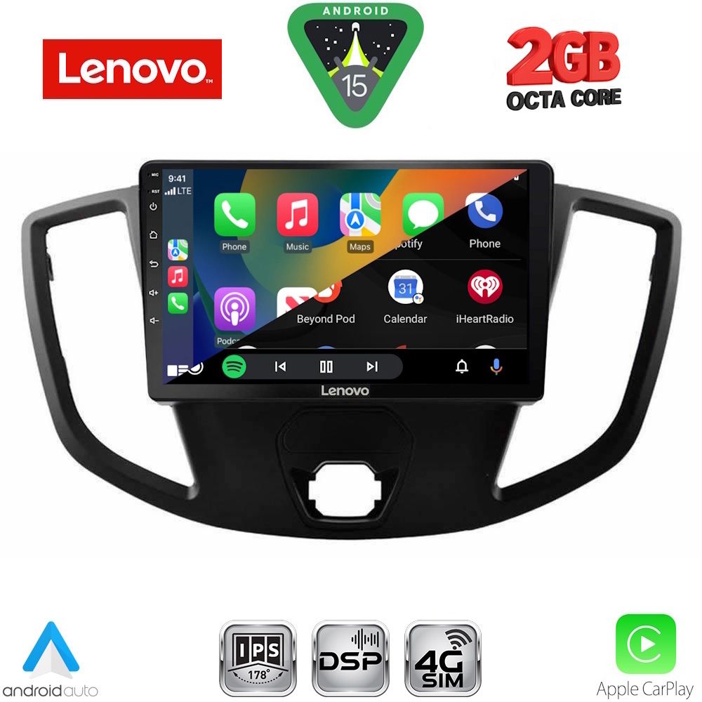 LENOVO LVF 5179_CPA (9inc) MULTIMEDIA TABLET for FORD TRANSIT mod. 2014-2020 - immagine 2