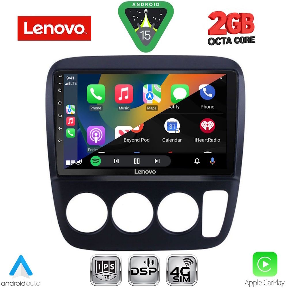 LENOVO LVF 5196_CPA A/C (9inc) MULTIMEDIA TABLET for HONDA CRV mod. 1996-2006 - immagine 2