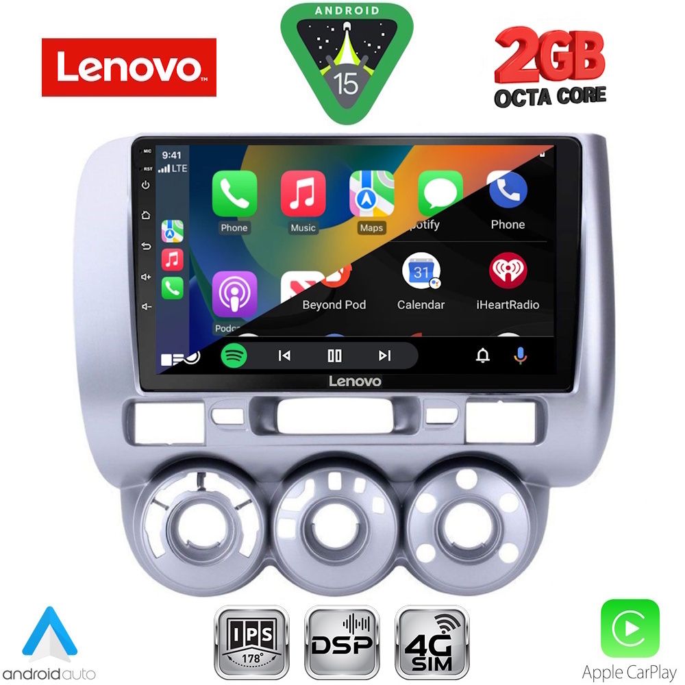 LENOVO LVF 5210_CPA A/C (9inc) MULTIMEDIA TABLET for HONDA JAZZ mod. 2002-2008 - immagine 2