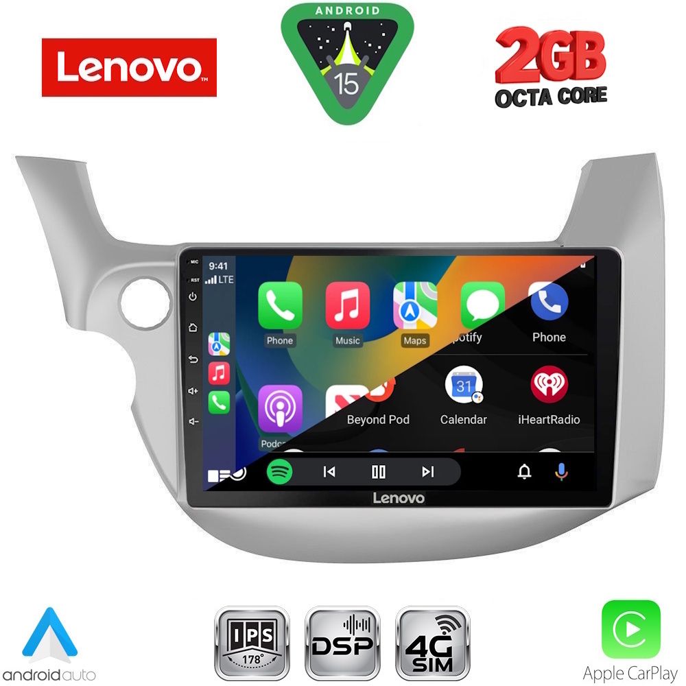 LENOVO LVF 5211_CPA (10inc) MULTIMEDIA TABLET for HONDA JAZZ mod. 2008-2012 - immagine 2