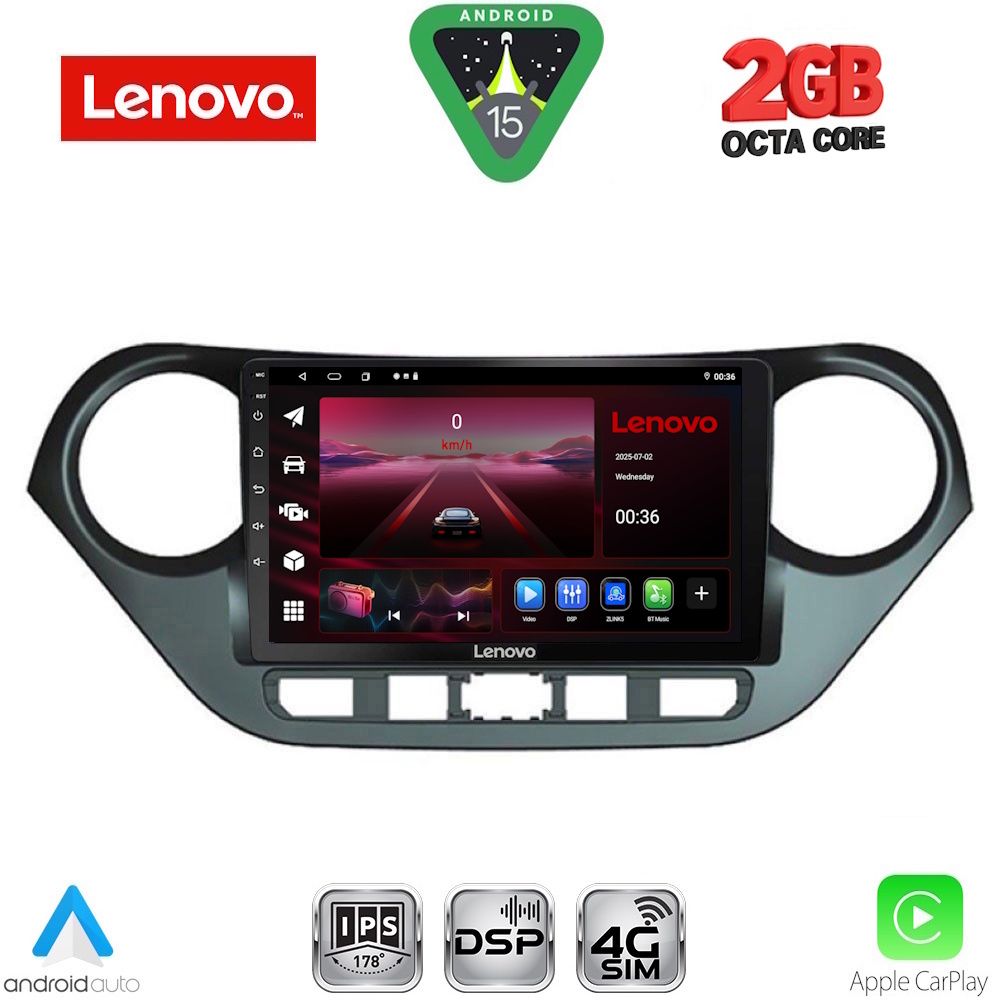 LENOVO LVF 5224_CPA (9inc) MULTIMEDIA TABLET for HYUNDAI i10 mod. 2014-2020