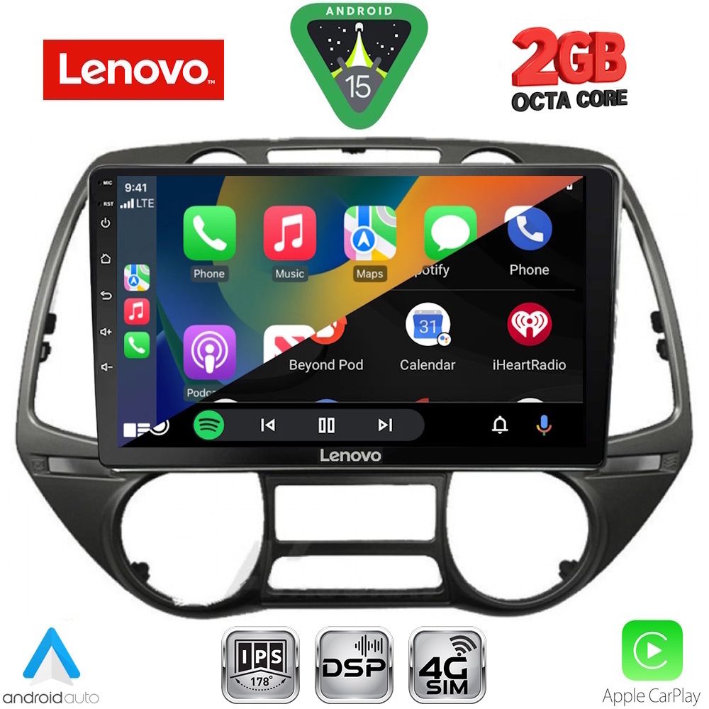 LENOVO LVF 5226_CPA (9inc) MULTIMEDIA TABLET for HYUNDAI i20 mod. 2008-2014 - immagine 2