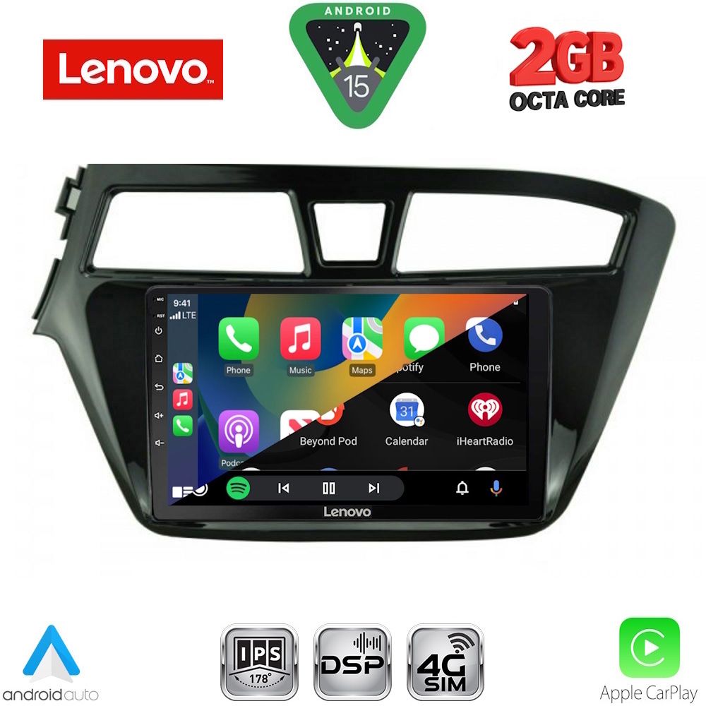 LENOVO LVF 5229_CPA (9inc) MULTIMEDIA TABLET for HYUNDAI i20 mod. 2014-2018 - immagine 2