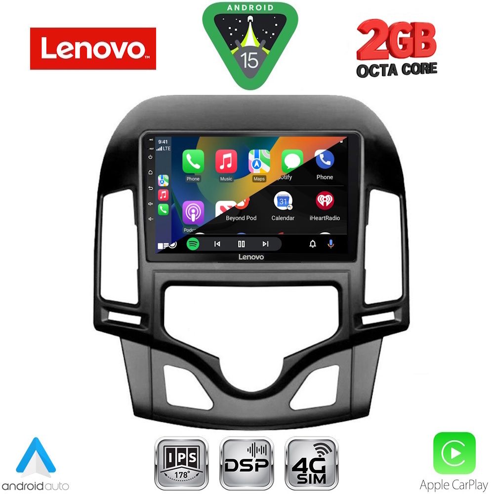 LENOVO LVF 5231_CPA CLIMA (9inc) MULTIMEDIA TABLET for HYUNDAI i30 mod. 2007-2012 - immagine 2