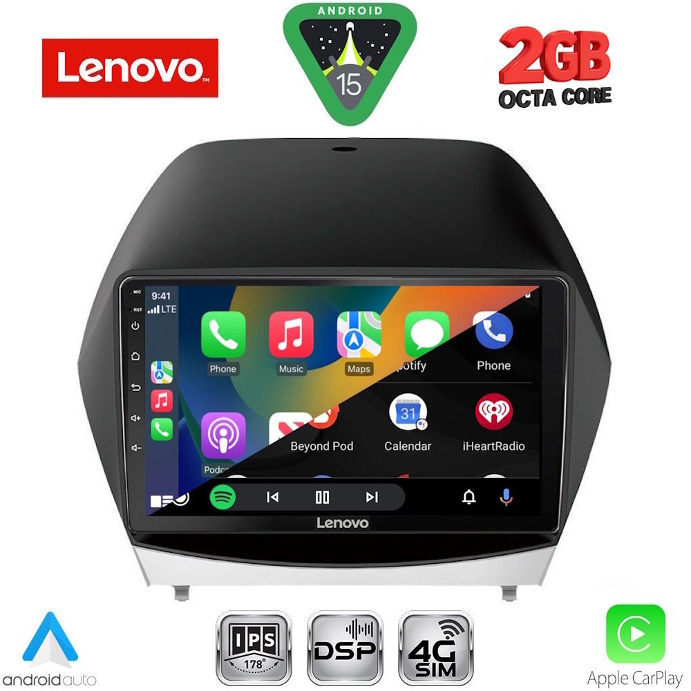 LENOVO LVF 5235_CPA (10inc) MULTIMEDIA TABLET for HYUNDAI iX35 mod. 2010-2015 - immagine 2