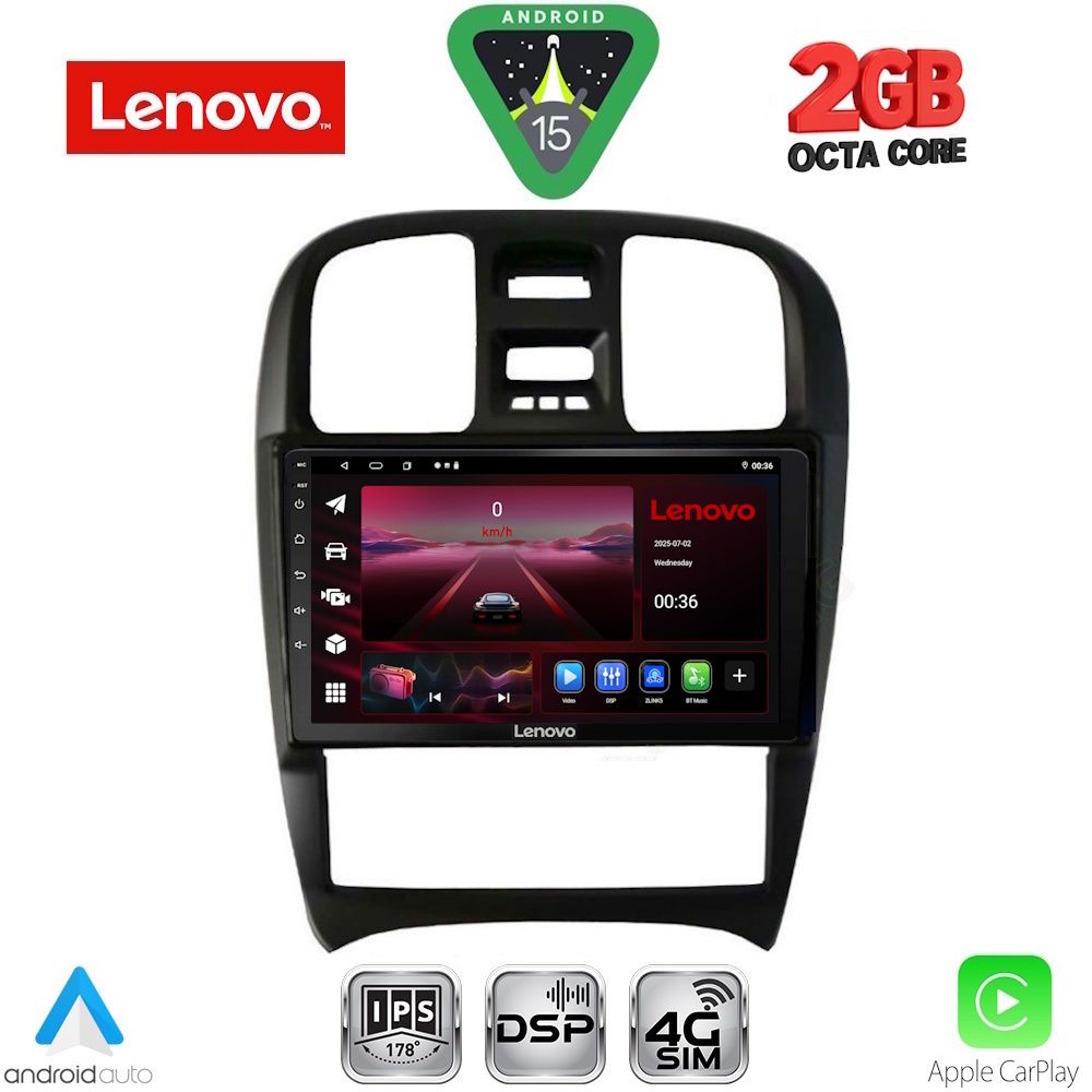 LENOVO LVF 5247_CPA (9inc) MULTIMEDIA TABLET for HYUNDAI SONATA mod. 2000-2006