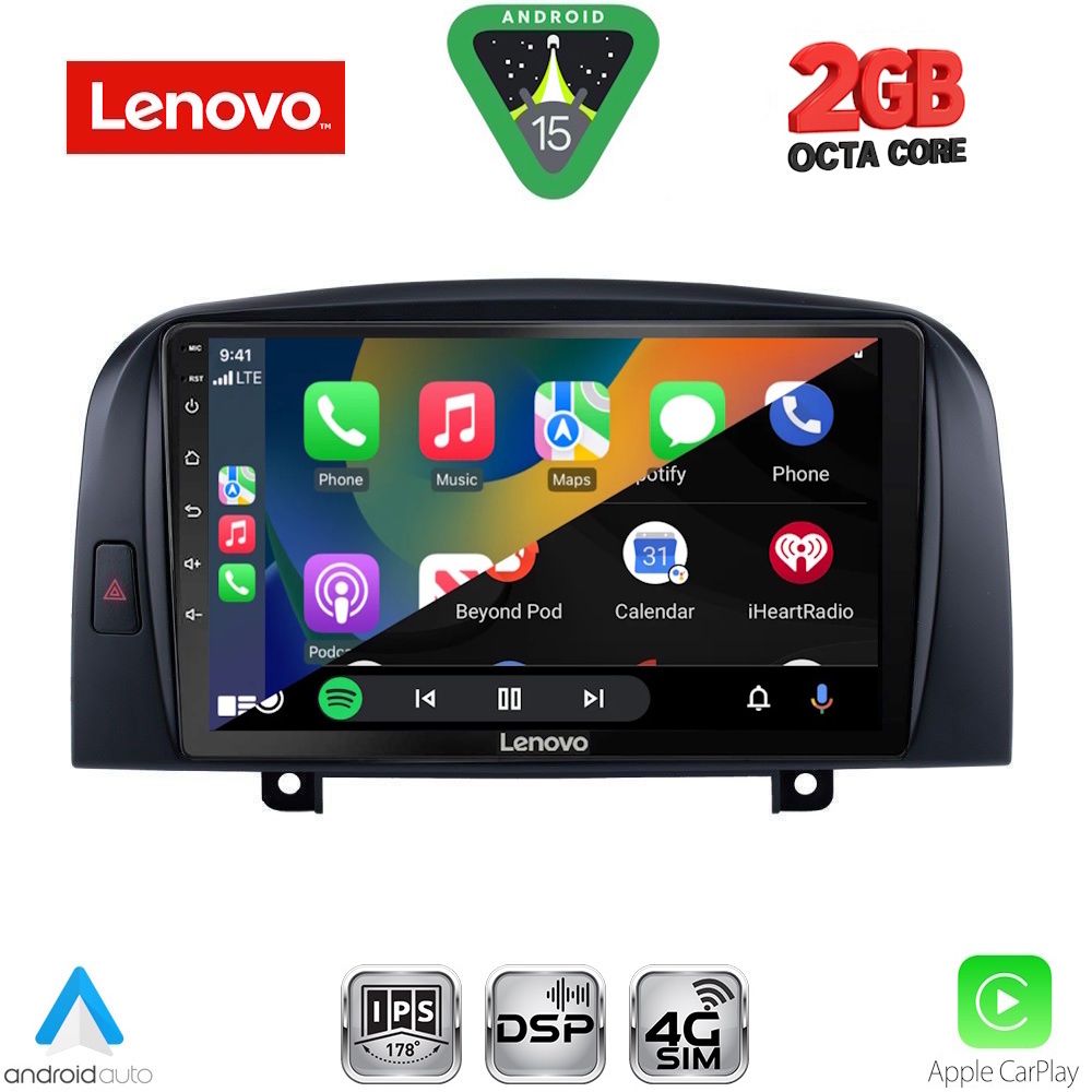 LENOVO LVF 5248_CPA (9inc) MULTIMEDIA TABLET for HYUNDAI SONATA mod. 2006-2009 - immagine 2