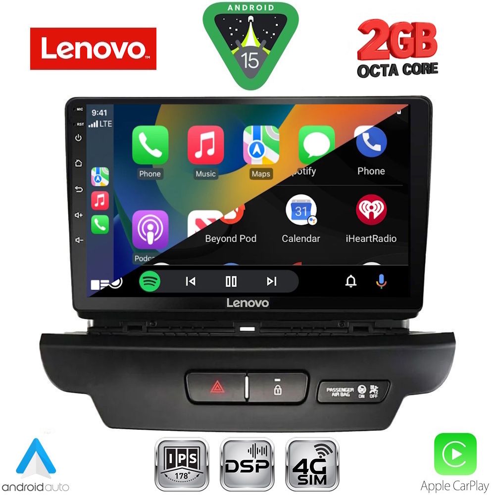 LENOVO LVF 5304_CPA (9inc) MULTIMEDIA TABLET for KIA CEED - XCEED mod. 2018-2022 - immagine 2
