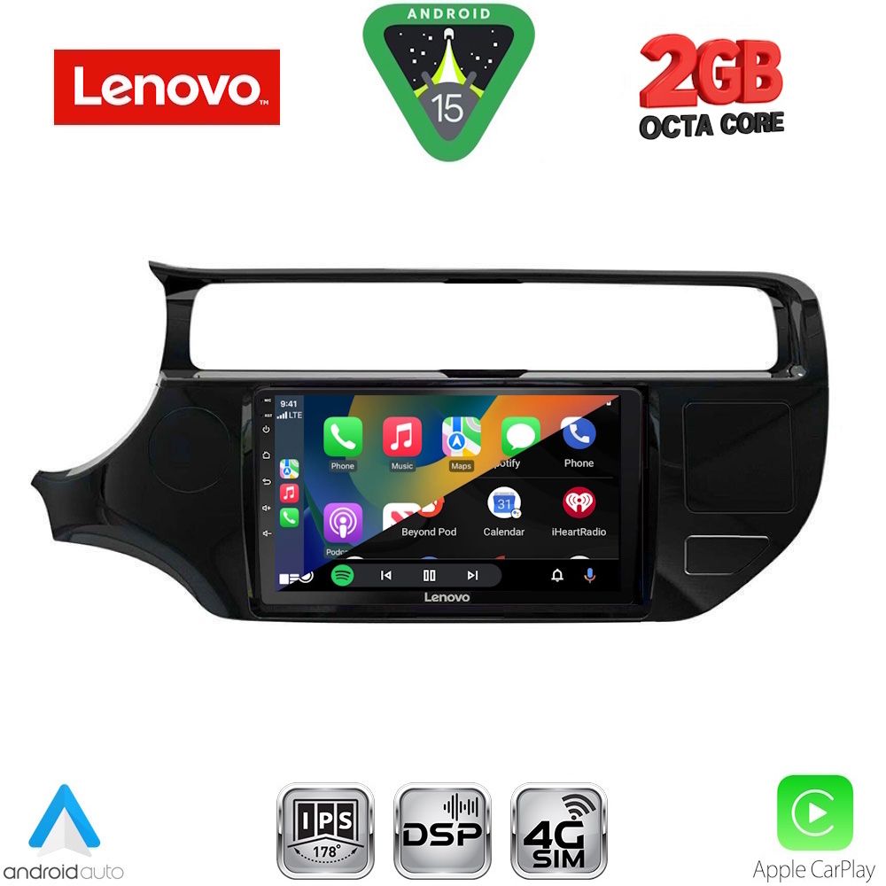 LENOVO LVF 5315_CPA (9inc) MULTIMEDIA TABLET for KIA RIO mod. 2015-2018 - immagine 2
