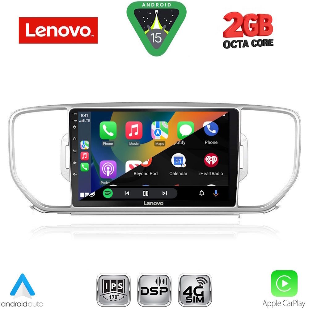 LENOVO LVF 5326_CPA (9inc) MULTIMEDIA TABLET for KIA SPORTAGE mod. 2015-2018 - immagine 2