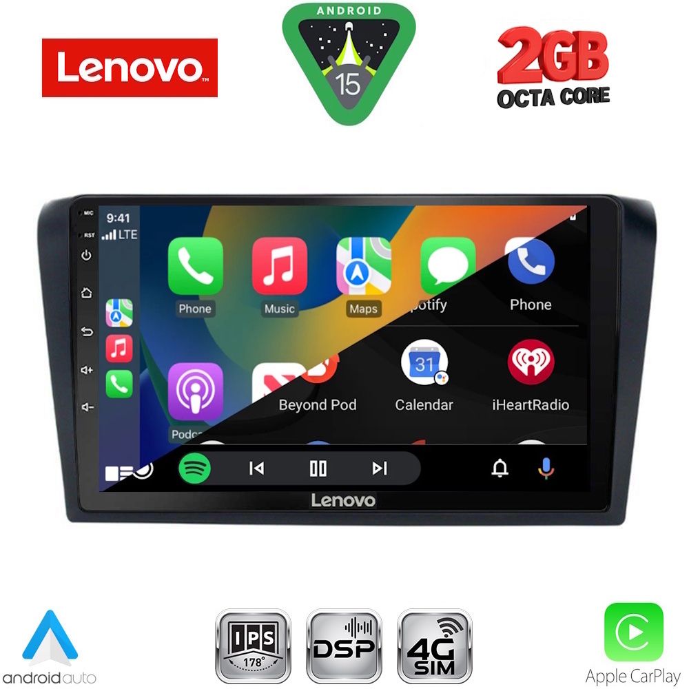 LENOVO LVF 5365_CPA (9inc) MULTIMEDIA TABLET for MAZDA 3 mod. 2003-2008 - immagine 2
