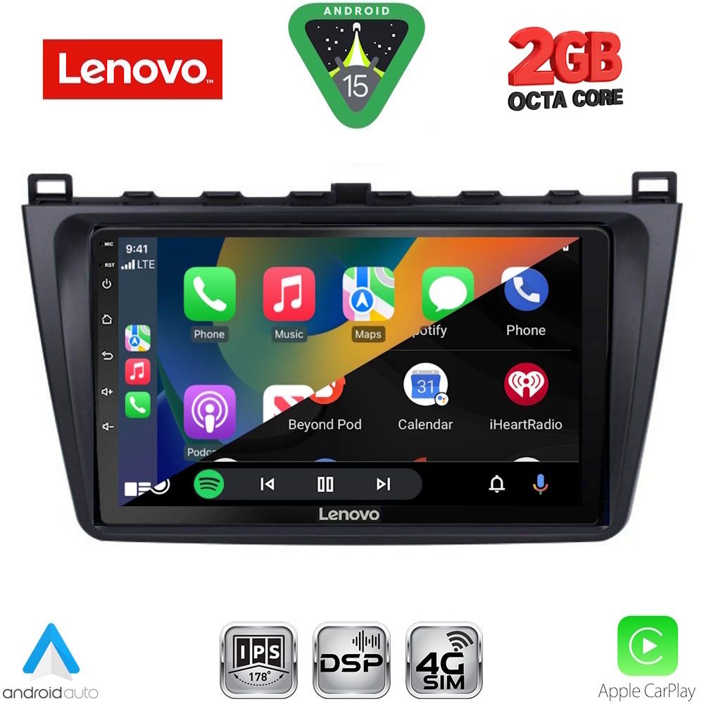 LENOVO LVF 5377_CPA (9inc) MULTIMEDIA TABLET for MAZDA 6 mod. 2008-2012 - immagine 2