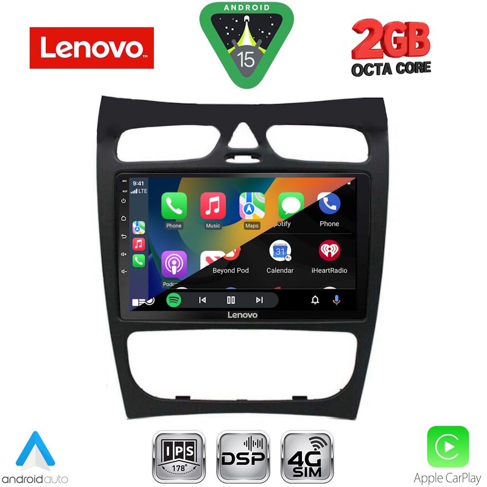 LENOVO LVF 5406_CPA (9inc) MULTIMEDIA TABLET for MERCEDES CLK (W209) mod. 2000-2004 - immagine 2