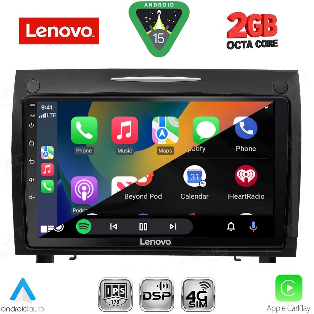 LENOVO LVF 5419_CPA (9inc) MULTIMEDIA TABLET for MERCEDES SLK (R171) mod. 2004-2010 - immagine 2