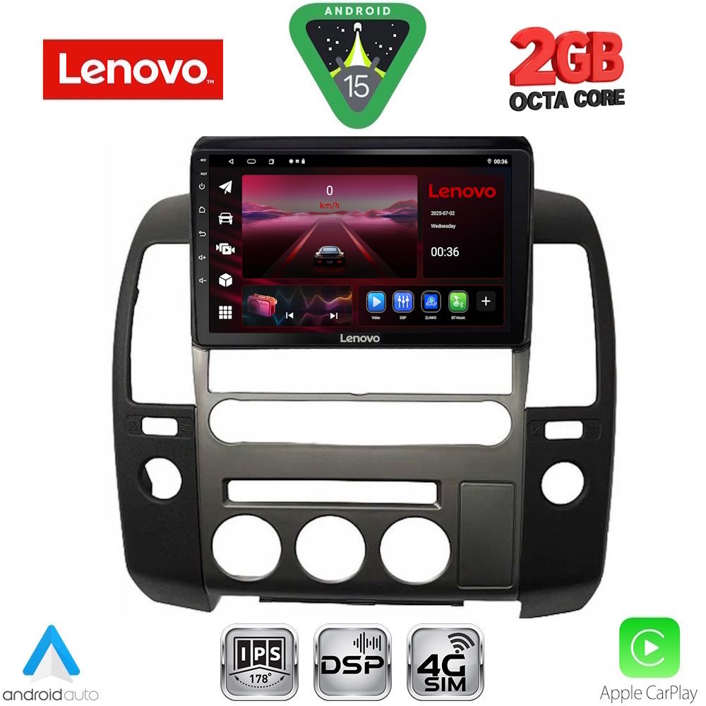LENOVO LVF 5454_CPA (ORIG.NAVI) (9inc) MULTIMEDIA TABLET for NISSAN NAVARA D40 mod. 2006-2011 με Original Navi