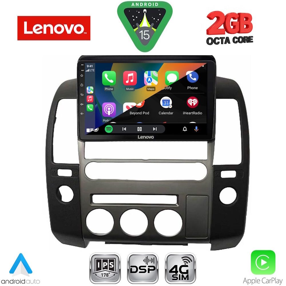 LENOVO LVF 5454_CPA (ORIG.NAVI) (9inc) MULTIMEDIA TABLET for NISSAN NAVARA D40 mod. 2006-2011 με Original Navi - immagine 2