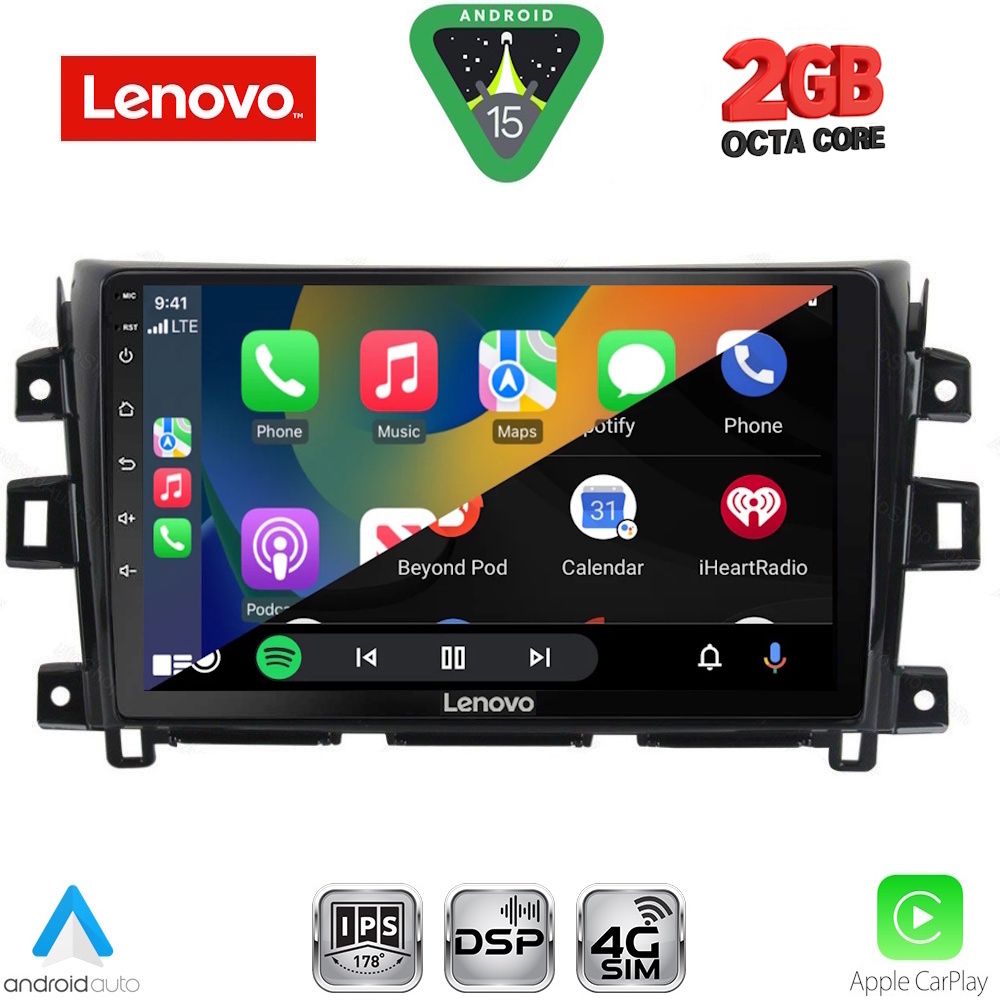 LENOVO LVF 5456_CPA (10inc) MULTIMEDIA TABLET for NISSAN NAVARA mod. 2016-2025 - immagine 2