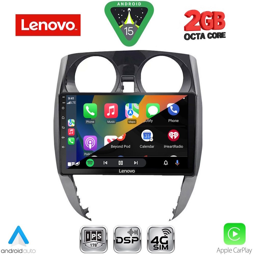 LENOVO LVF 5464_CPA (10inc) MULTIMEDIA TABLET for NISSAN NOTE mod. 2012-2020 - immagine 2
