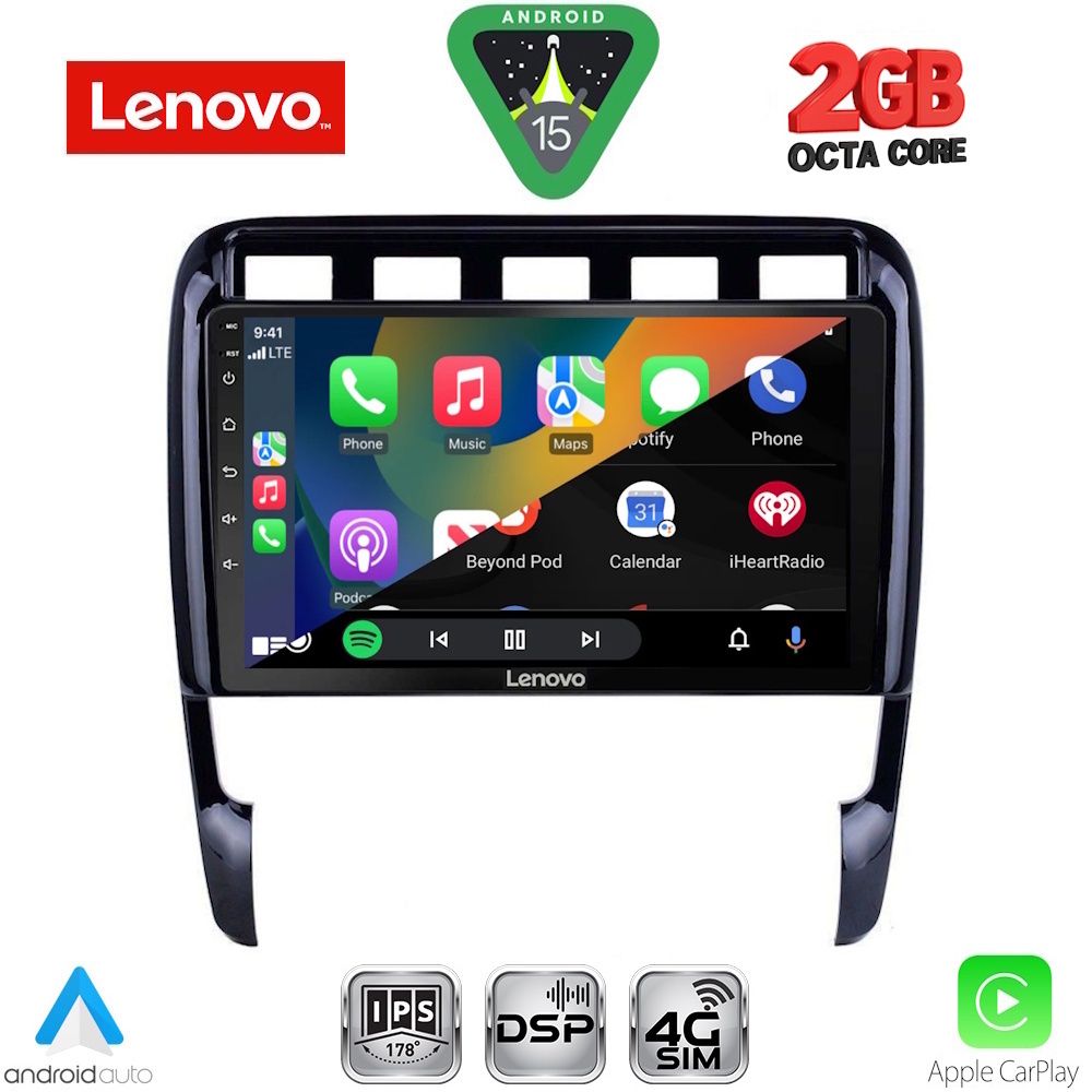 LENOVO LVF 5535_CPA (9inc) MULTIMEDIA TABLET for PORSCHE CAYENNE mod. 2002-2011 - immagine 2