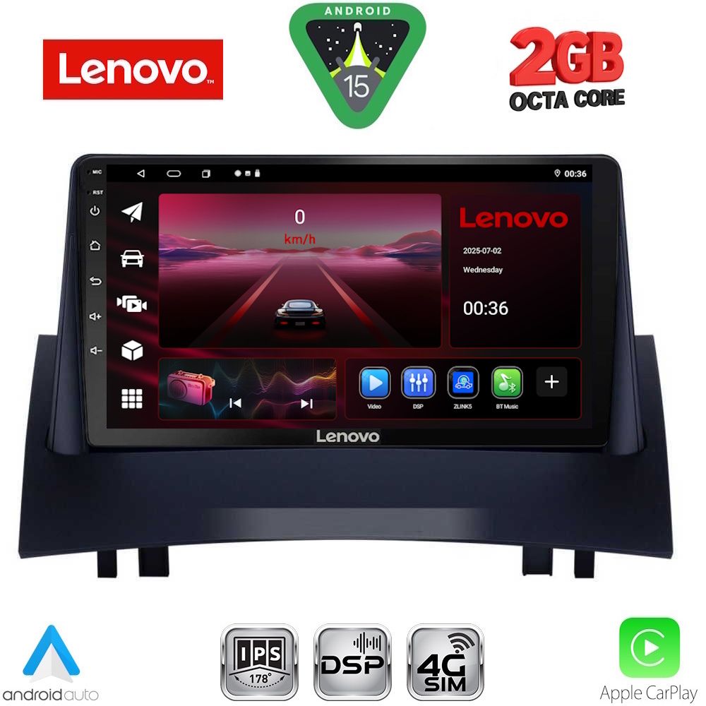 LENOVO LVF 5555_CPA (9inc) MULTIMEDIA TABLET for RENAULT MEGANE 2 mod. 2002-2008