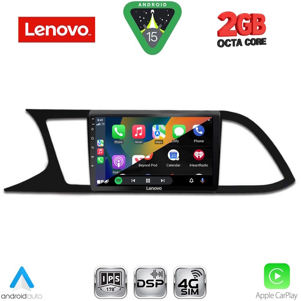 LENOVO LVF 5575_CPA (9inc) MULTIMEDIA TABLET for SEAT LEON mod. 2012-2021 - immagine 2