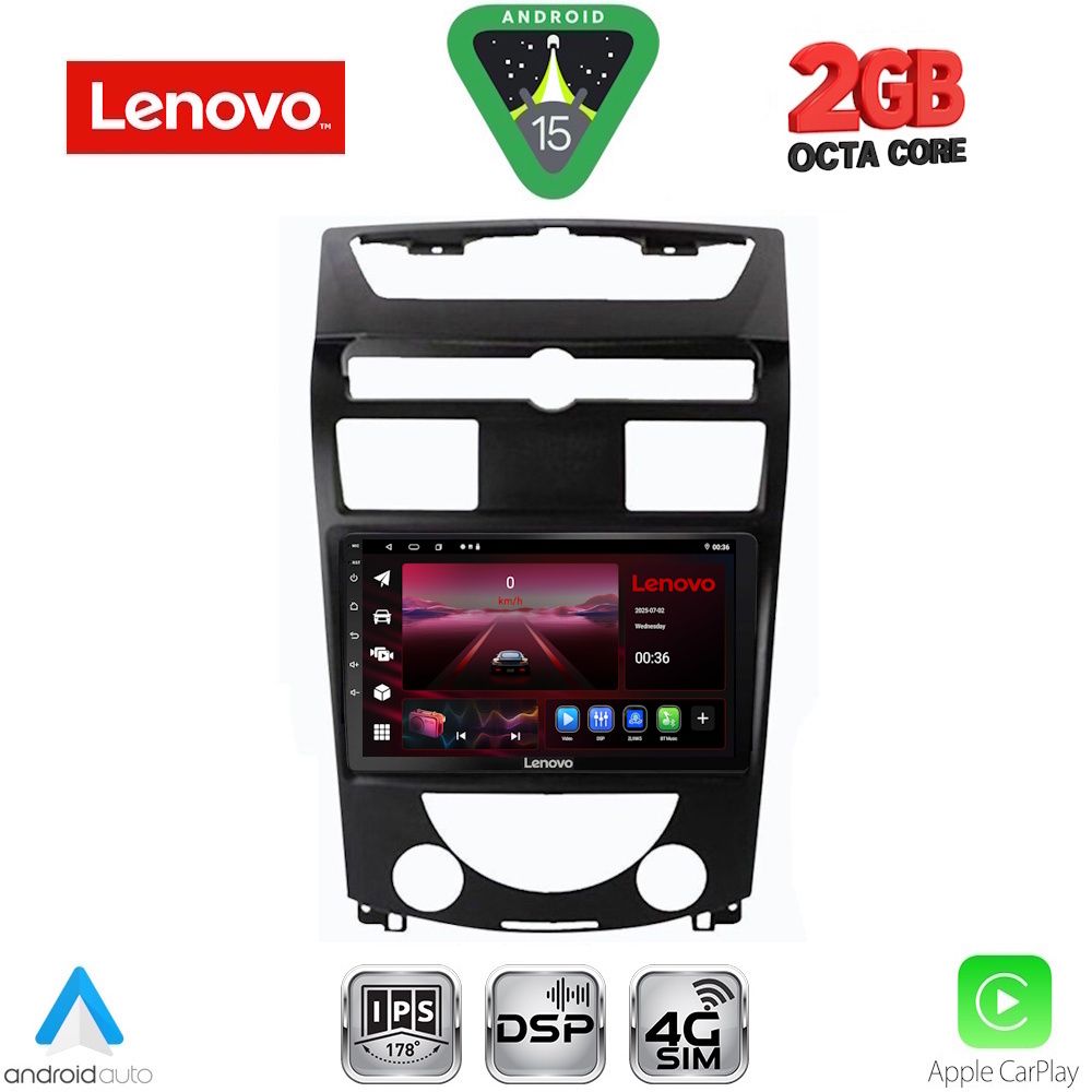 LENOVO LVF 5657_CPA (10inc) MULTIMEDIA TABLET for SSANGYONG REXTON mod. 2006-2015