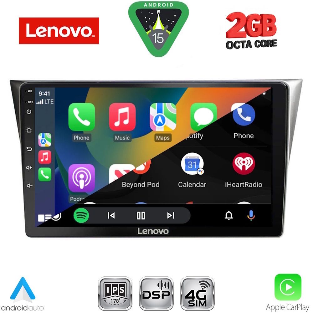 LENOVO LVF 5659_CPA (9inc) MULTIMEDIA TABLET for SUBARU IMPREZA mod. 2002-2008 - immagine 2