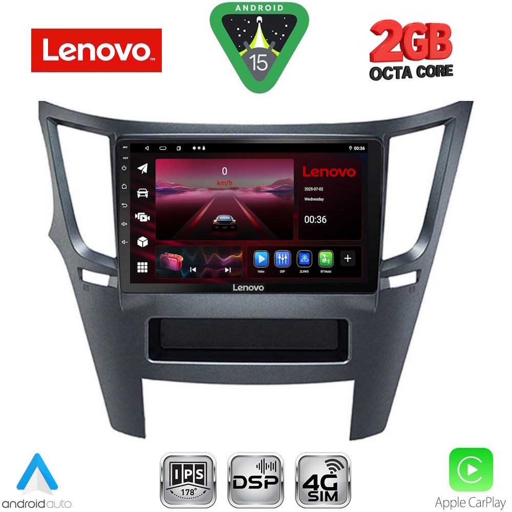 LENOVO LVF 5667_CPA (9inc) MULTIMEDIA TABLET for SUBARU LEGACY – OUTBACK mod. 2009-2014