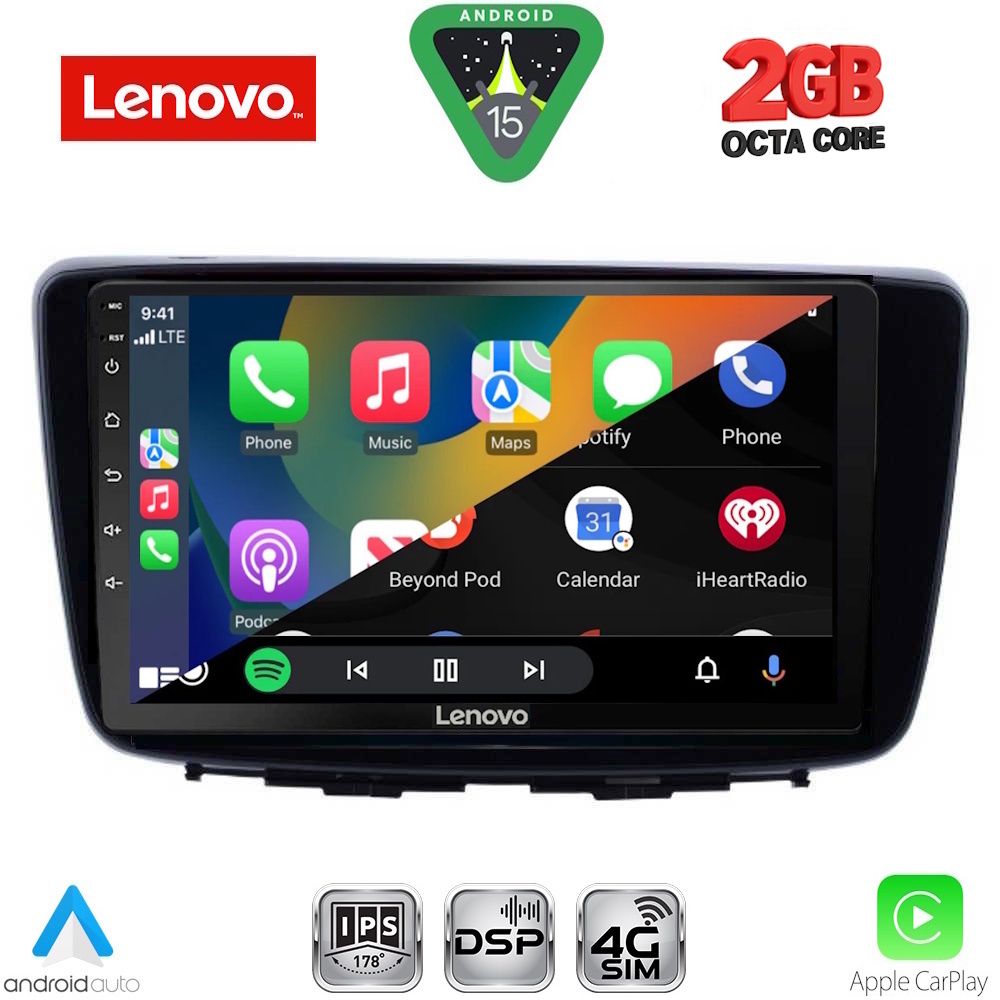 LENOVO LVF 5672_CPA (9inc) MULTIMEDIA TABLET for SUZUKI BALENO mod. 2016-2022 - immagine 2