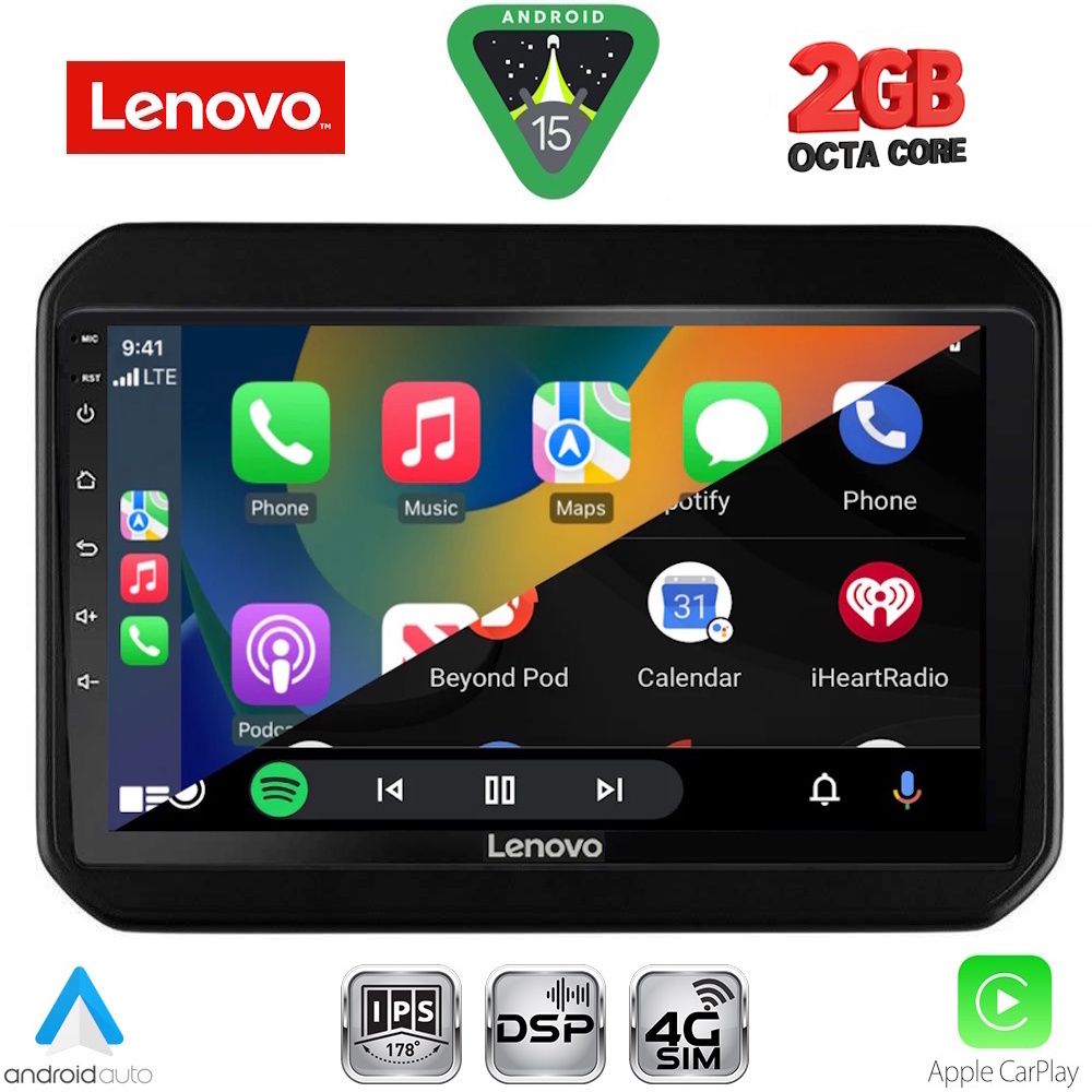 LENOVO LVF 5676_CPA (9inc) MULTIMEDIA TABLET for SUZUKI IGNIS mod. 2016-2026 - immagine 2