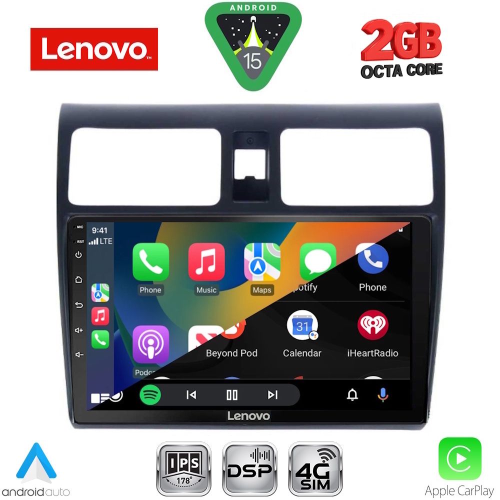 LENOVO LVF 5684_CPA (10inc) MULTIMEDIA TABLET for SUZUKI SWIFT mod. 2005-2011 - immagine 2