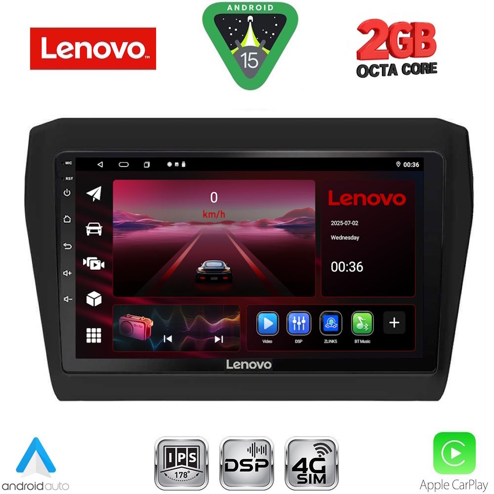 LENOVO LVF 5686_CPA (9inc) MULTIMEDIA TABLET for SUZUKI SWIFT mod. 2017-2026