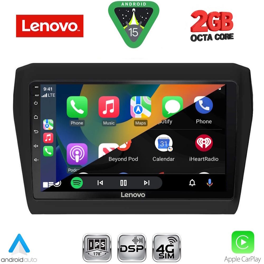 LENOVO LVF 5686_CPA (9inc) MULTIMEDIA TABLET for SUZUKI SWIFT mod. 2017-2026 - immagine 2