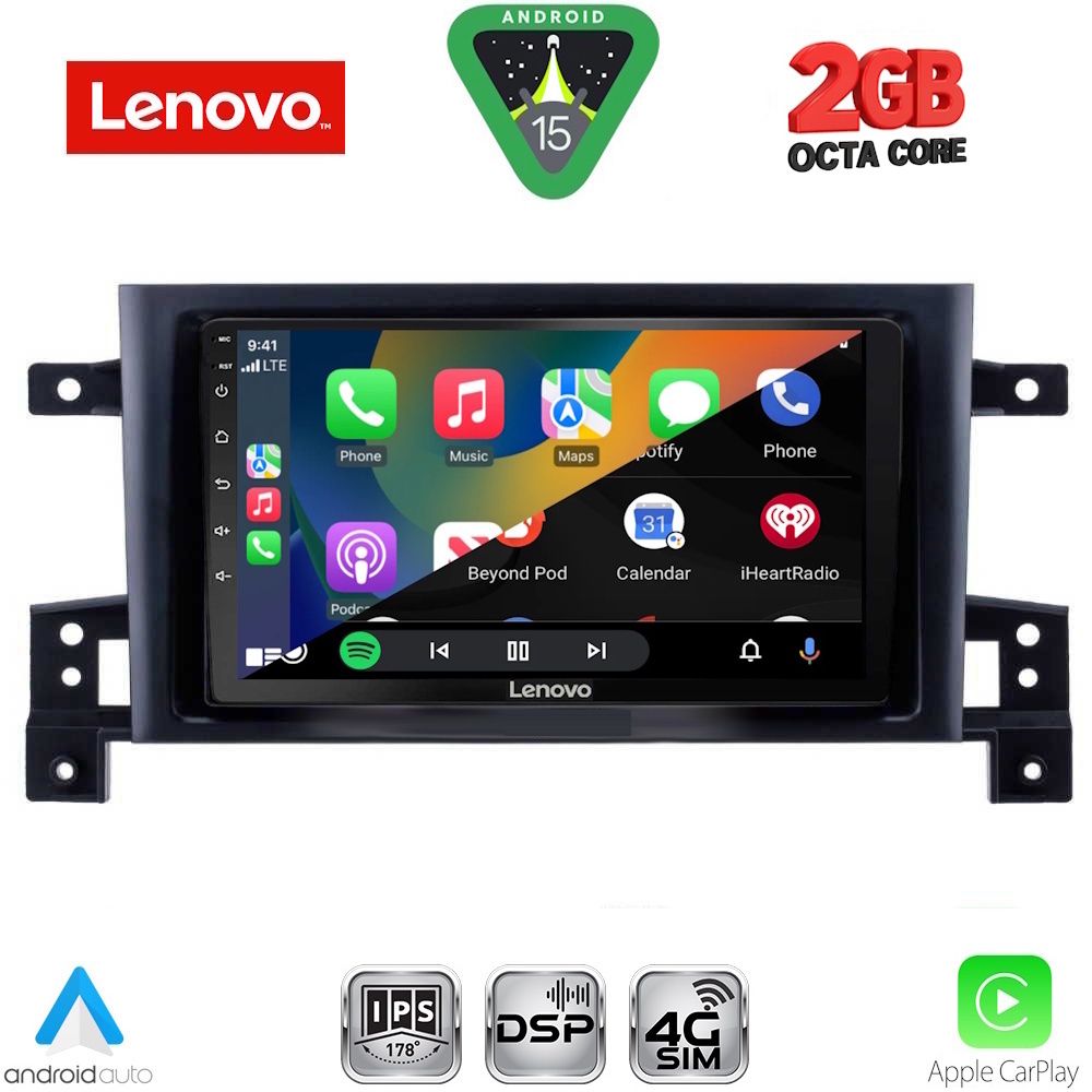 LENOVO LVF 5696_CPA (9inc) MULTIMEDIA TABLET for SUZUKI GRAND VITARA mod. 2005-2015 - immagine 2