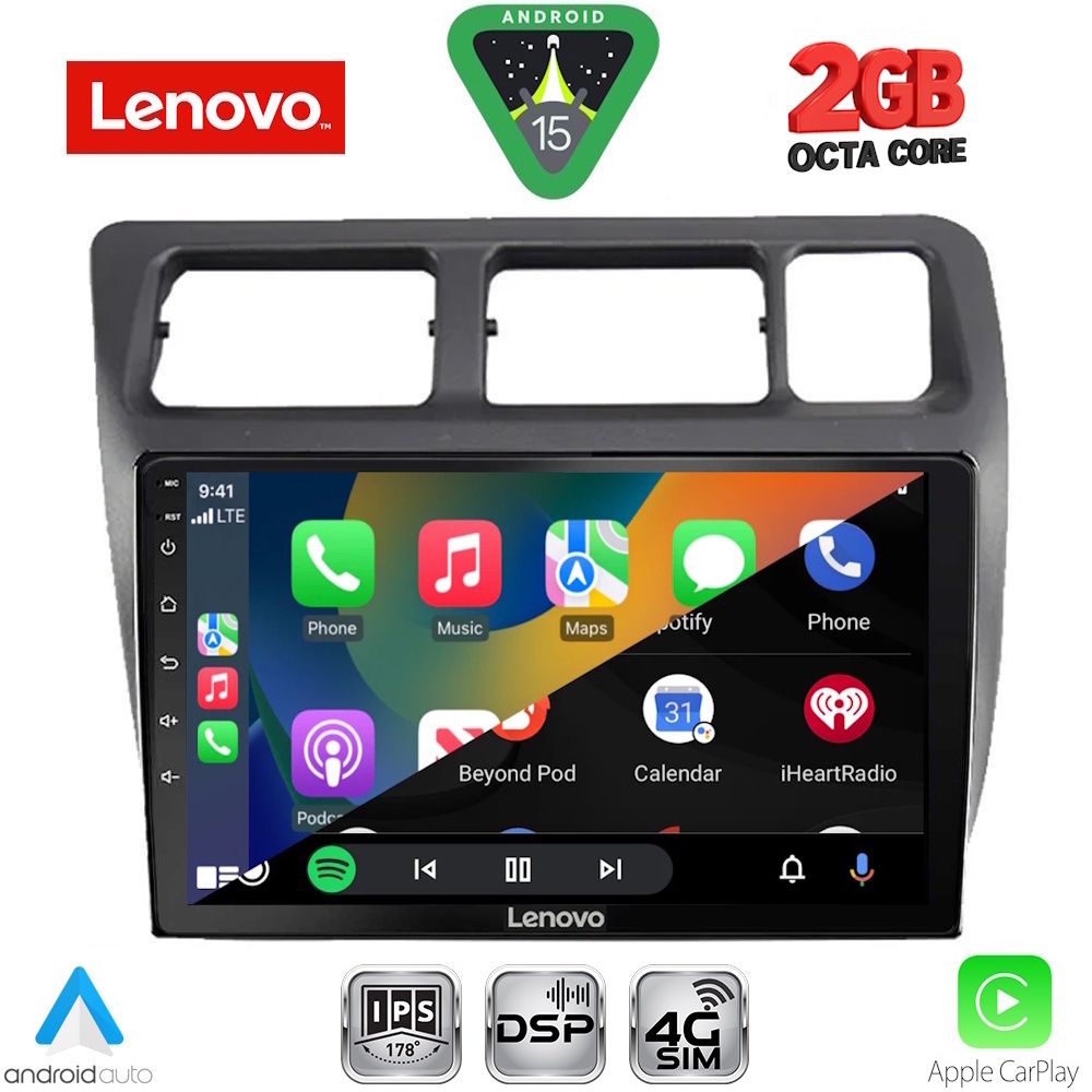 LENOVO LVF 5710_CPA (9inc) MULTIMEDIA TABLET for TOYOTA COROLLA mod. 1992-1997 - immagine 2