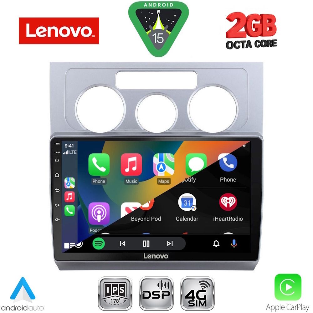 LENOVO LVF 5767_CPA A/C (10inc) MULTIMEDIA TABLET for VW TOURAN mod. 2003-2010 - immagine 2