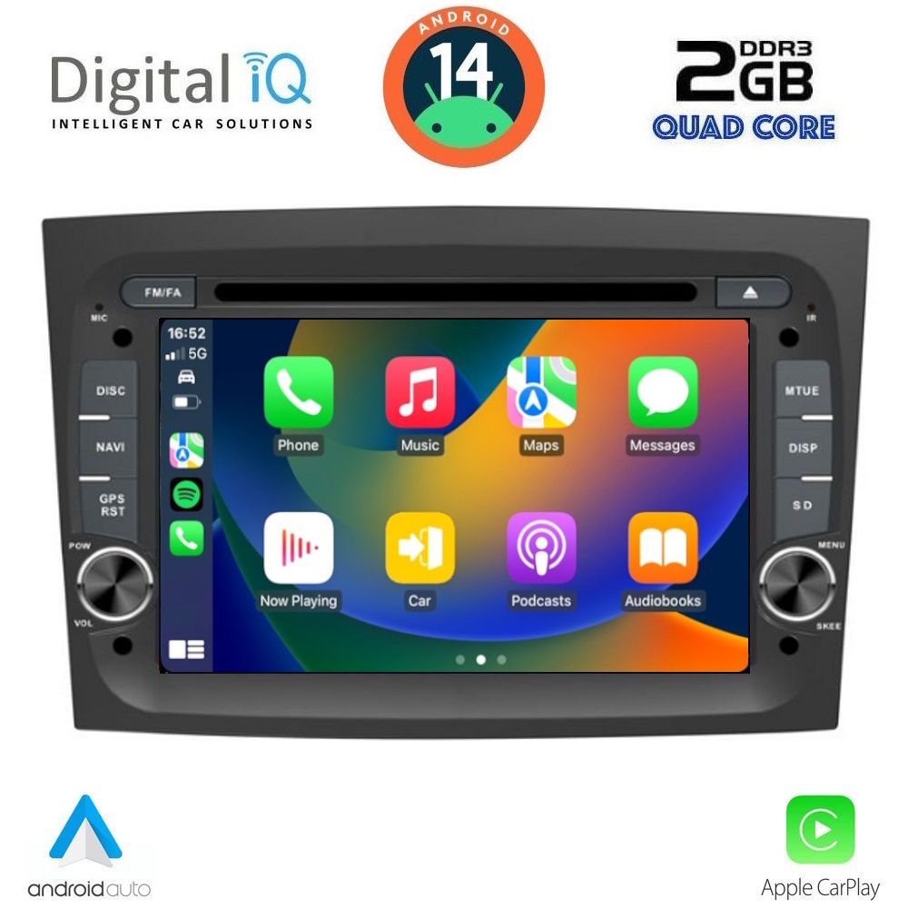 DIGITAL IQ MSD 238_CPA (7" DECK) MULTIMEDIA for FIAT DOBLO mod. 2015-2022 - immagine 2
