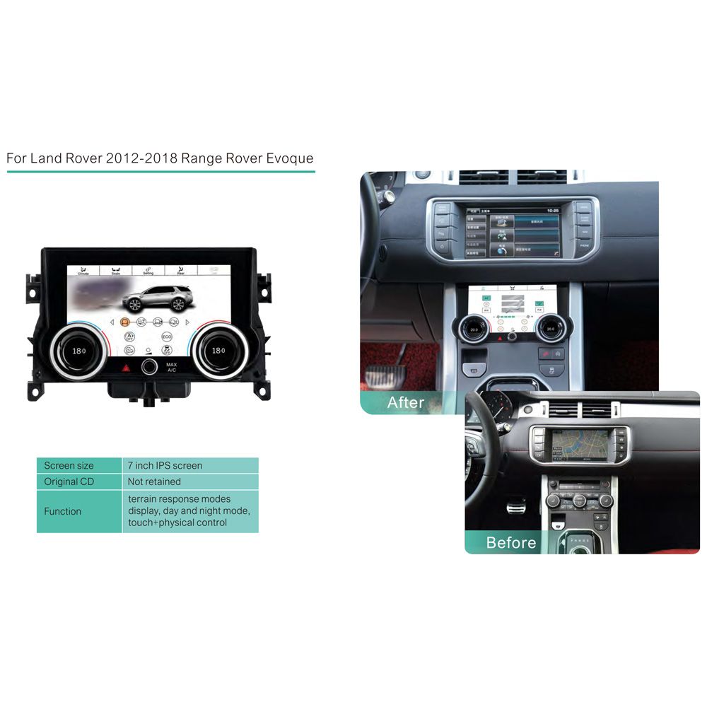 DIGITAL IQ FZ 2008_CL (TOUCHSCREEN CLIMATE CONTROL PANEL for RANGE ROVER EVOQUE L538 mod. 2012-2018) - immagine 3