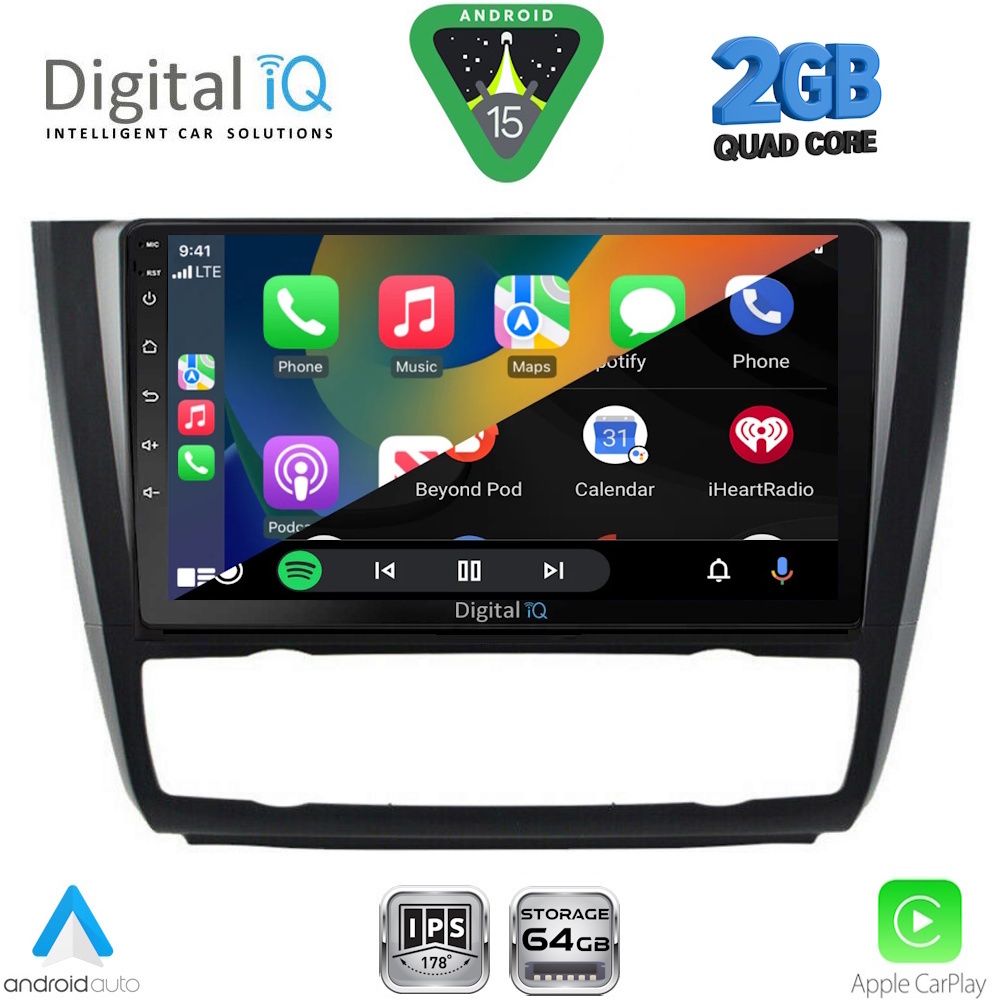 DIGITAL IQ RSD 1040_CPA CLIMA (9inc) MULTIMEDIA TABLET for BMW S.1 E81-82-87-88 mod. 2004-2013 - immagine 2