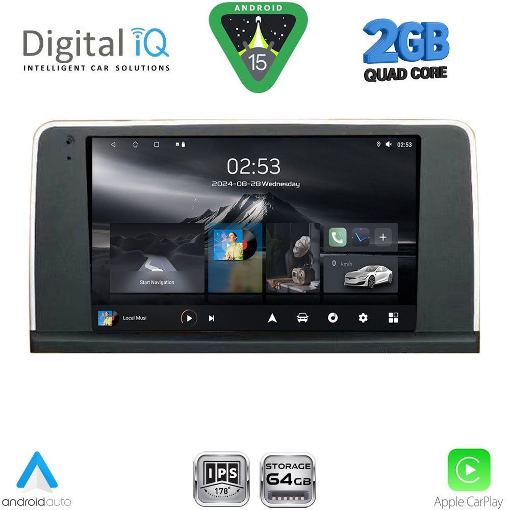 DIGITAL IQ RSD 1061_CPA (9inc) (CIC) MULTIMEDIA TABLET for BMW X5 (E70) – X6 (E71) mod. 2009-2013
