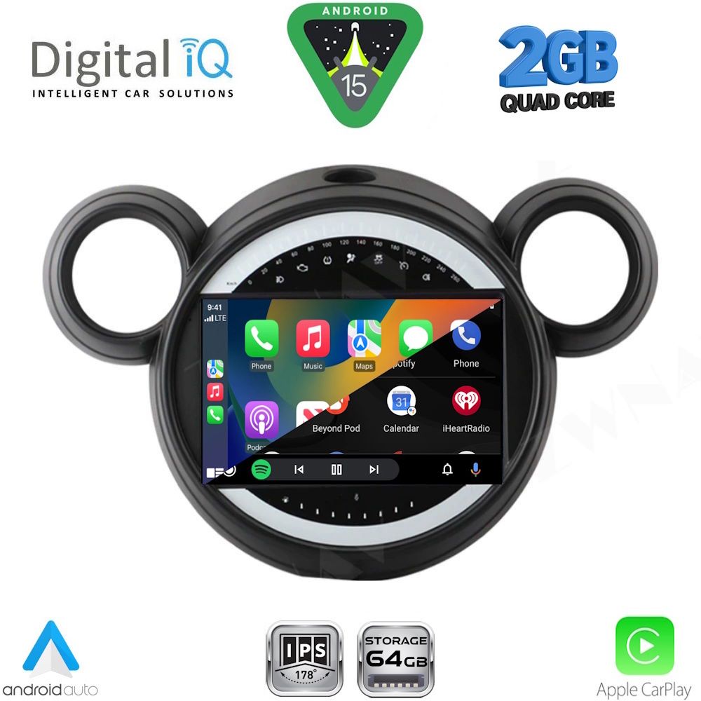 DIGITAL IQ RSD 1065_CPA (9inc) MULTIMEDIA TABLET for MINI COUNTRYMAN (R60) mod. 2010-2016 – PACEMAN (R61) mod. 2013-2016 - immagine 2