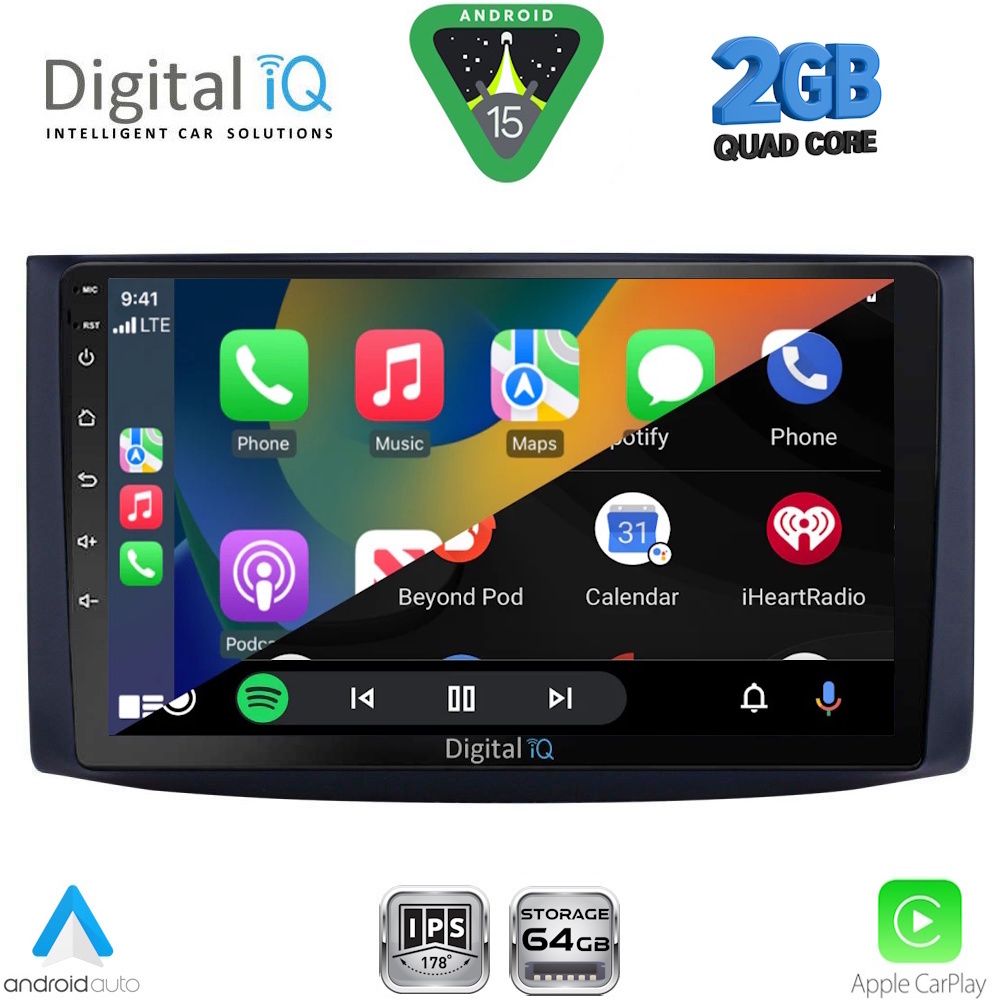 DIGITAL IQ RSD 1072_CPA (9inc) MULTIMEDIA TABLET for CHEVROLET AVEO mod. 2006-2010 - immagine 2