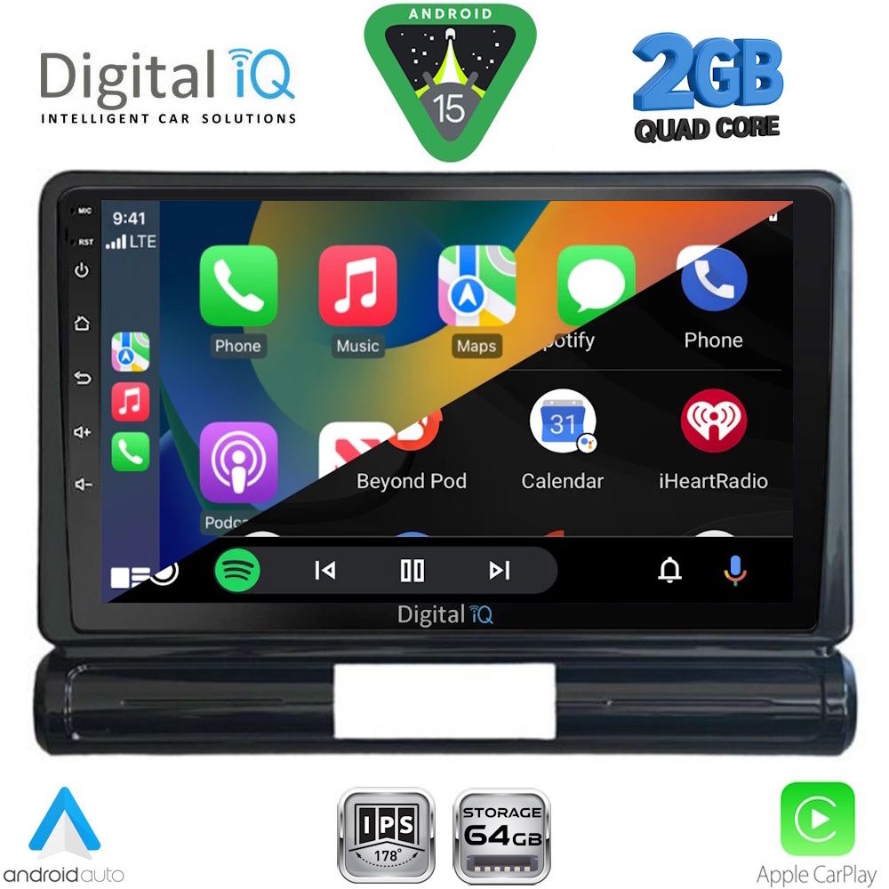 DIGITAL IQ RSD 1093L_CPA (9inc) MULTIMEDIA TABLET for CITROEN C3 - DS3 mod. 2016-2024 Low Version - immagine 3