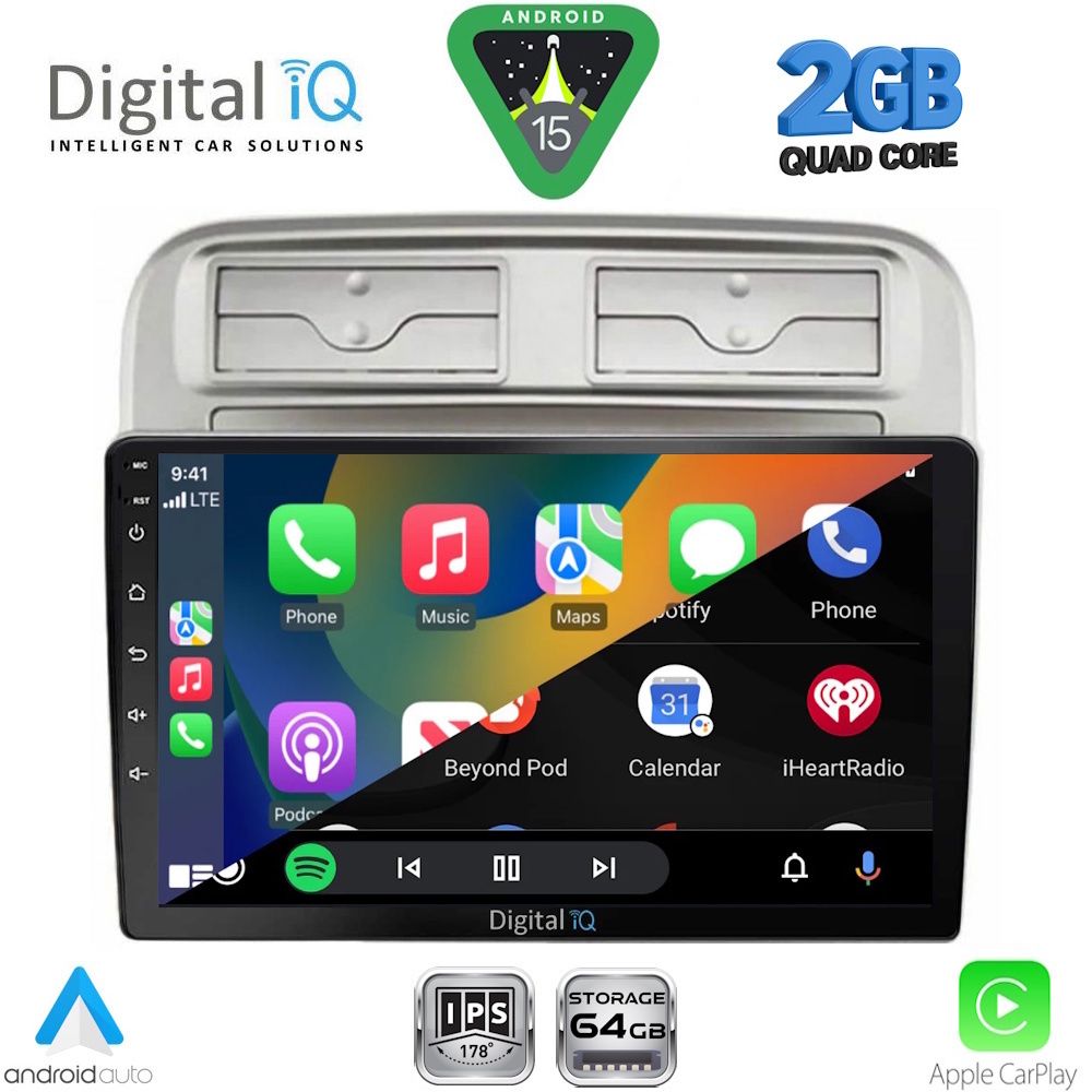DIGITAL IQ RSD 1128_CPA (9inc) MULTIMEDIA TABLET for FIAT GRANDE PUNTO mod. 2005-2012 - immagine 2