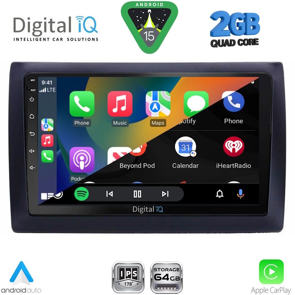 DIGITAL IQ RSD 1145_CPA (9inc) MULTIMEDIA TABLET for FIAT STILO mod. 2001-2007 - immagine 2