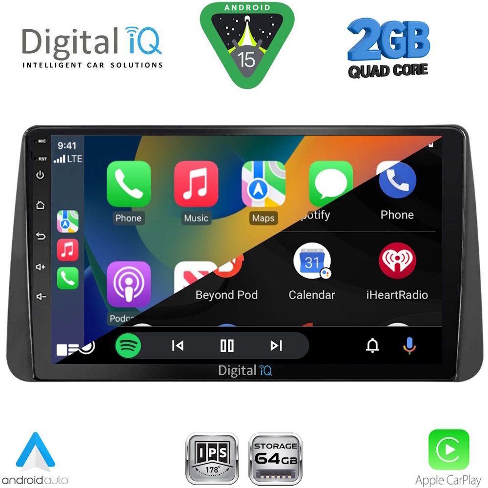 DIGITAL IQ RSD 1149_CPA DASH (9inc) MULTIMEDIA TABLET for FIAT TIPO mod. 2018-2023 - immagine 2