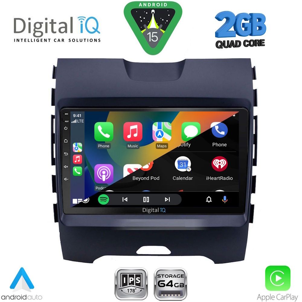 DIGITAL IQ RSD 1152_CPA (9inc) MULTIMEDIA TABLET for FORD EDGE mod. 2015-2023 - immagine 2